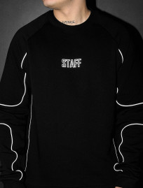 Bluză de trening Staff black logo reflective
