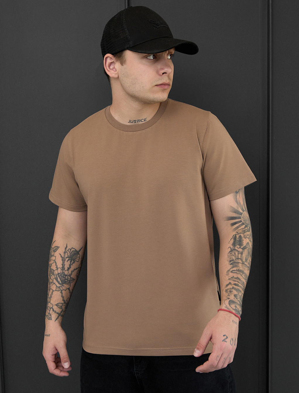 Tricou Staff brown basic