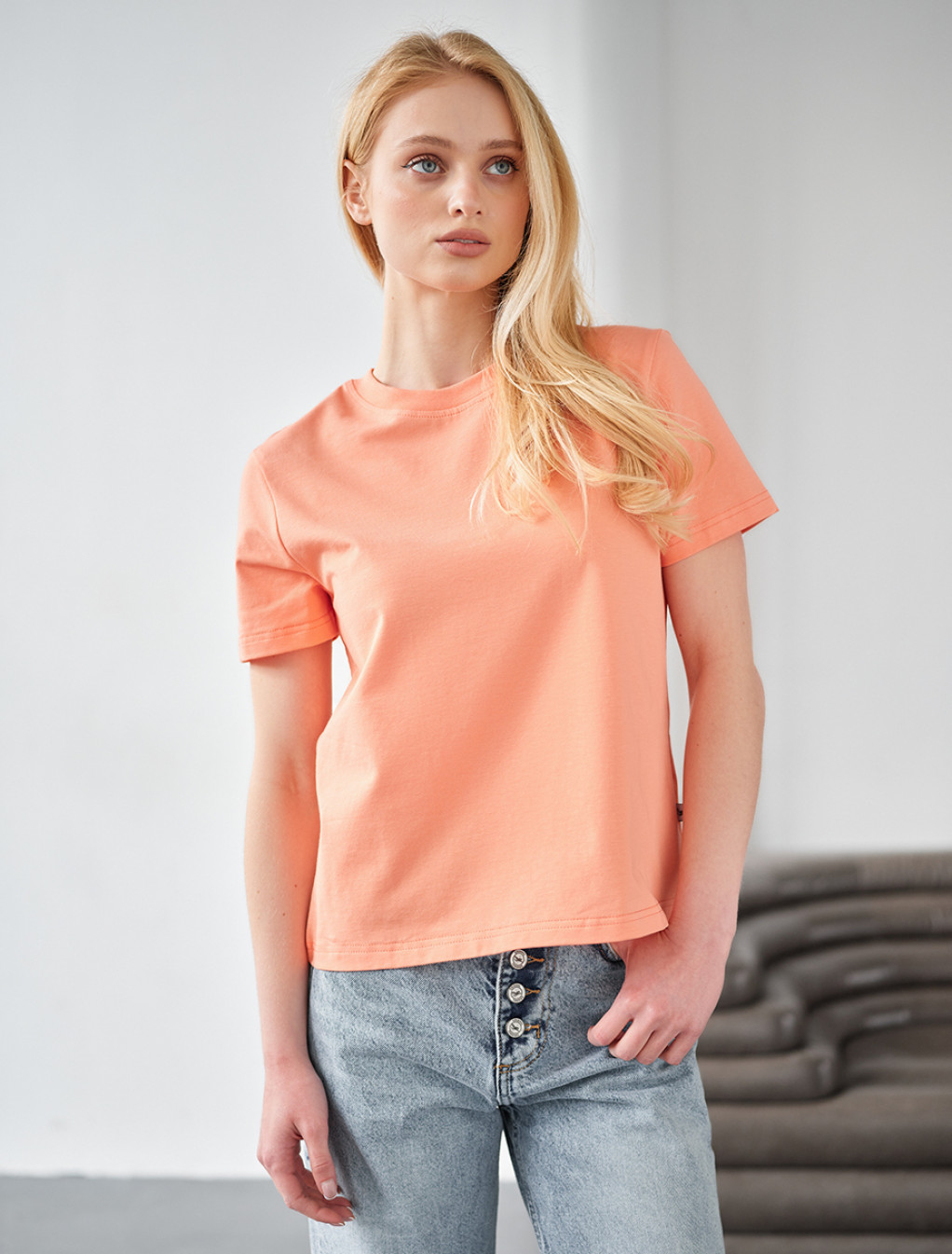 Tricou de damă Staff sum peach