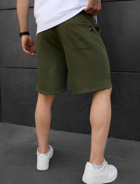 Pantaloni scurți tricotați Staff dje khaki logo