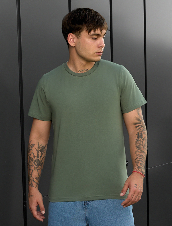Tricou Staff green basic