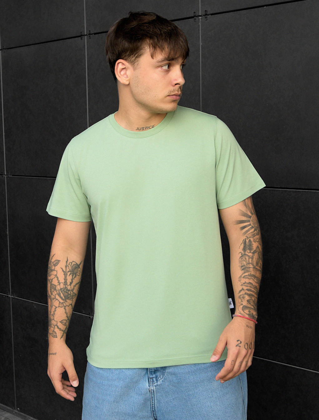 Tricou Staff light green basic
