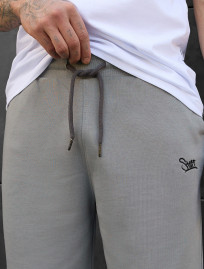 Pantaloni scurți tricotați Staff dje gray logo