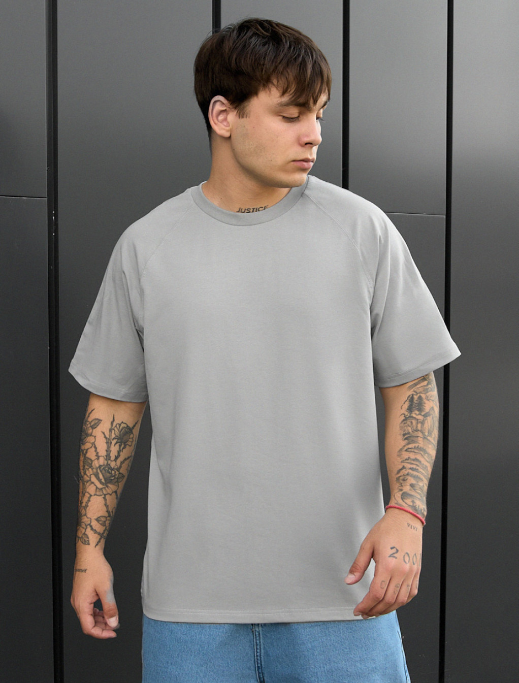 Tricou Staff reglan gray