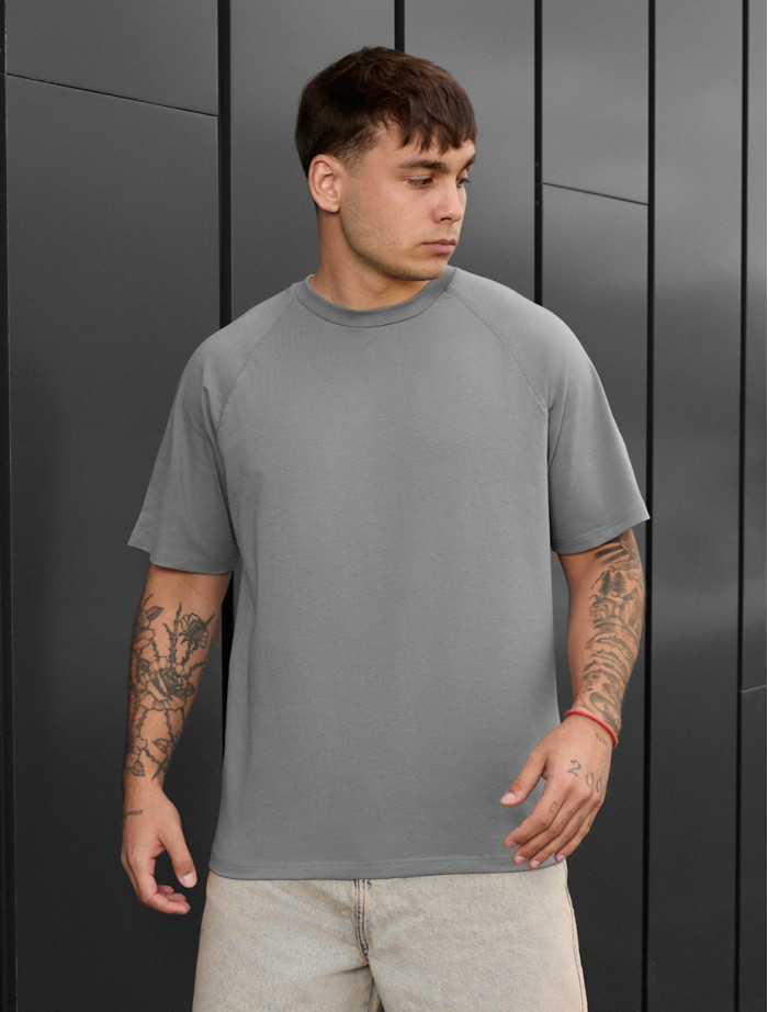 Tricou Staff reglan gray