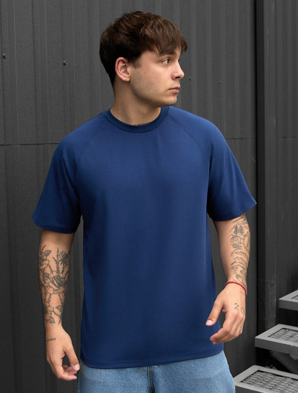 Tricou Staff reglan navy