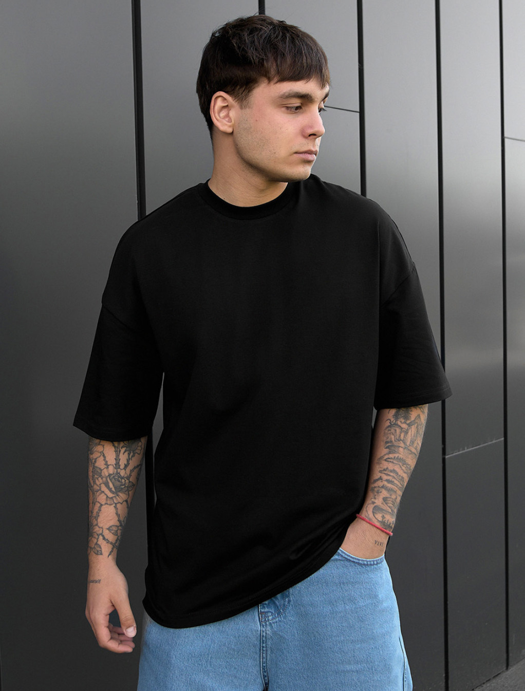 Tricou Staff black oversize