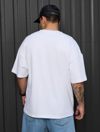 Tricou Staff white oversize