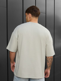 Tricou Staff light olive oversize