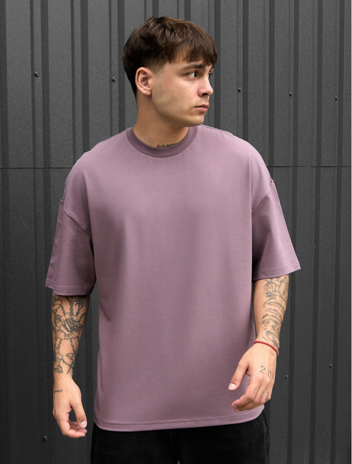 Tricou Staff purple oversize