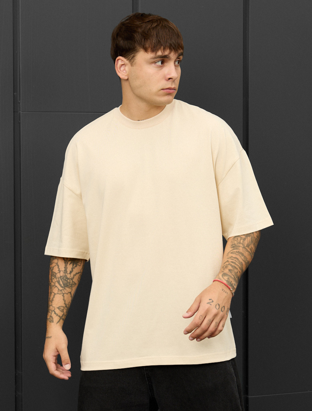 Tricou Staff milk oversize