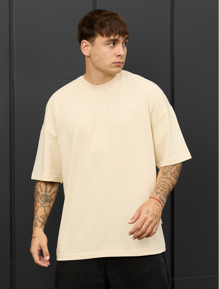 Tricou Staff milk oversize