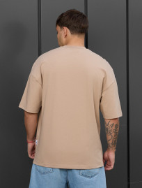 Tricou Staff beige oversize