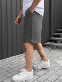 Pantaloni scurți tricotați Staff nes gray