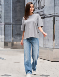 Tricou de damă Staff gray oversize