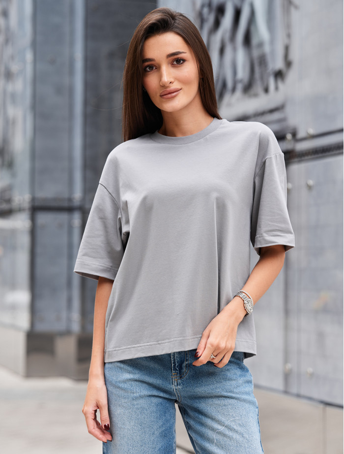 Tricou de damă Staff gray oversize