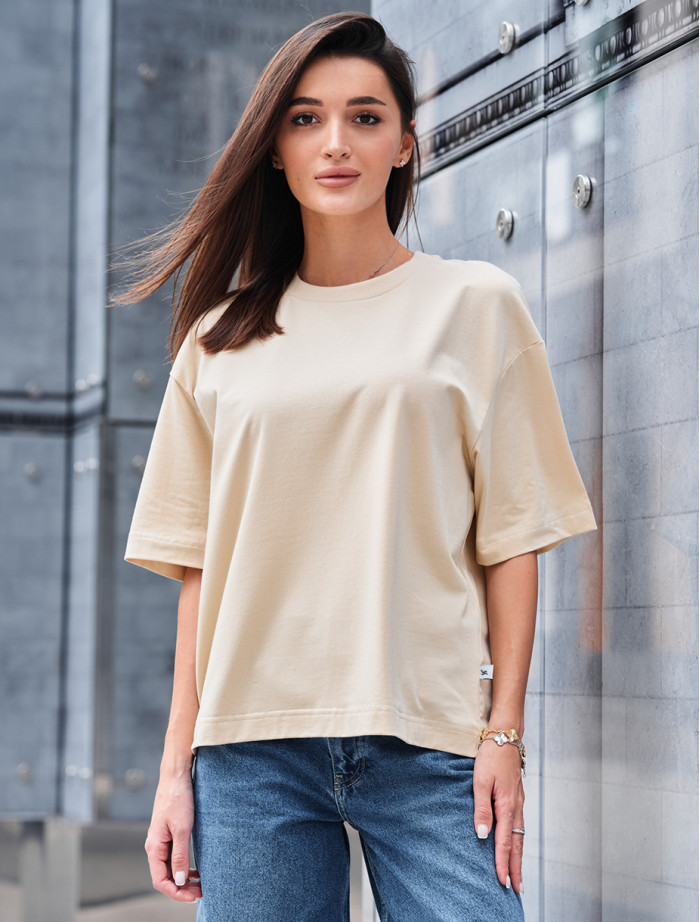 Tricou de damă Staff milk oversize