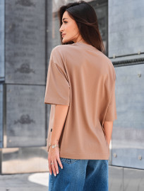 Tricou de damă Staff brown oversize