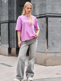 Tricou de damă Staff lilac oversize