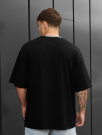 Tricou Staff black logo oversize