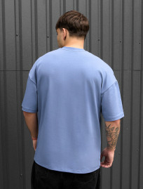 Tricou Staff blue oversize