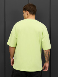 Tricou Staff light green oversize