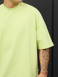 Tricou Staff light green oversize