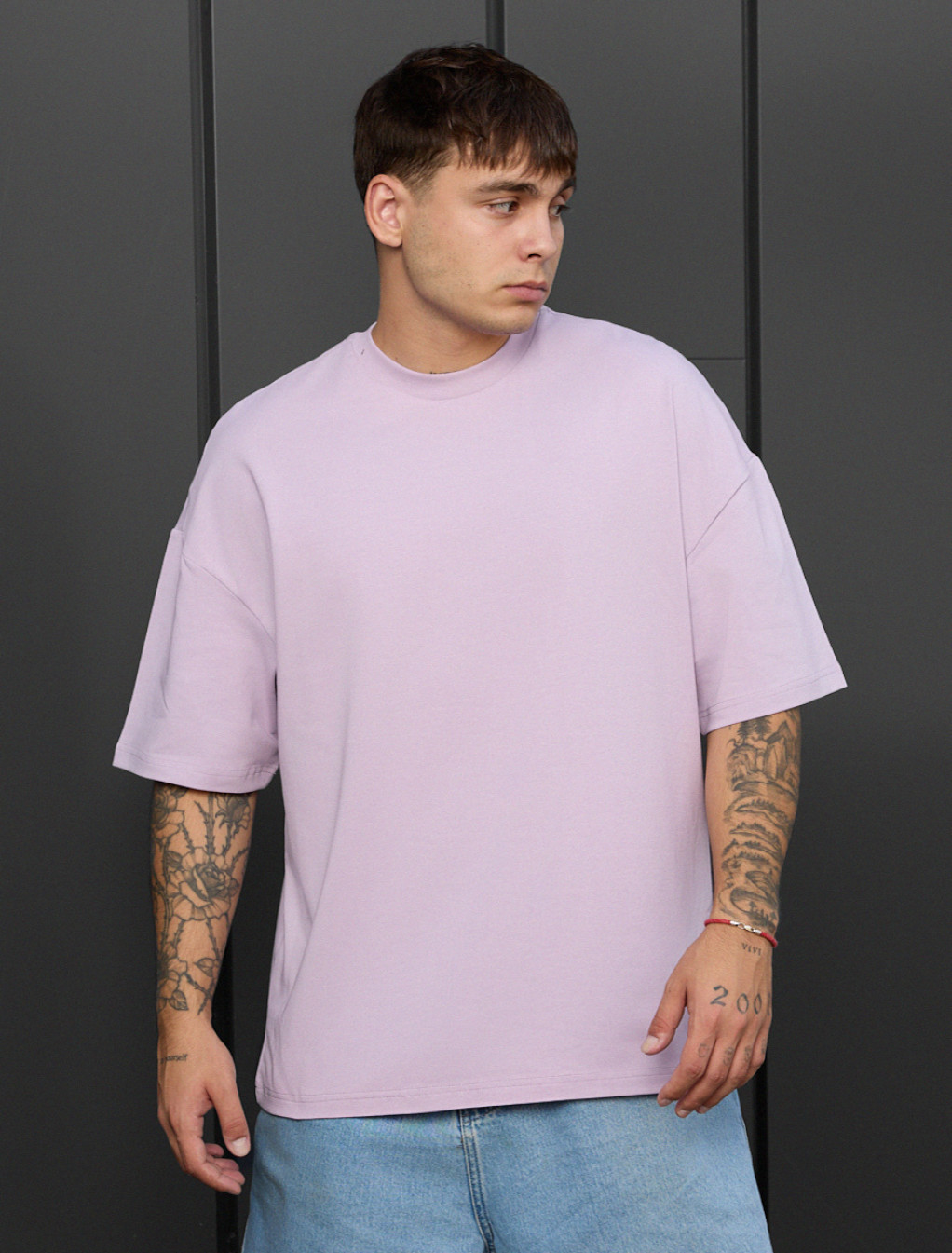 Tricou Staff lilac oversize
