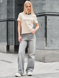 Tricou de damă Staff in milk & green