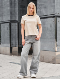 Tricou de damă Staff in milk & navy