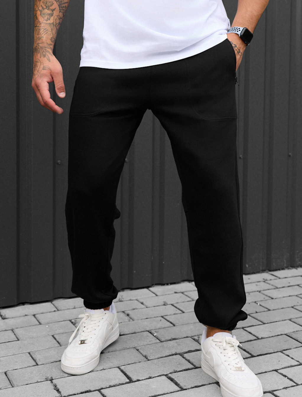 Pantaloni de trening Staff nib black