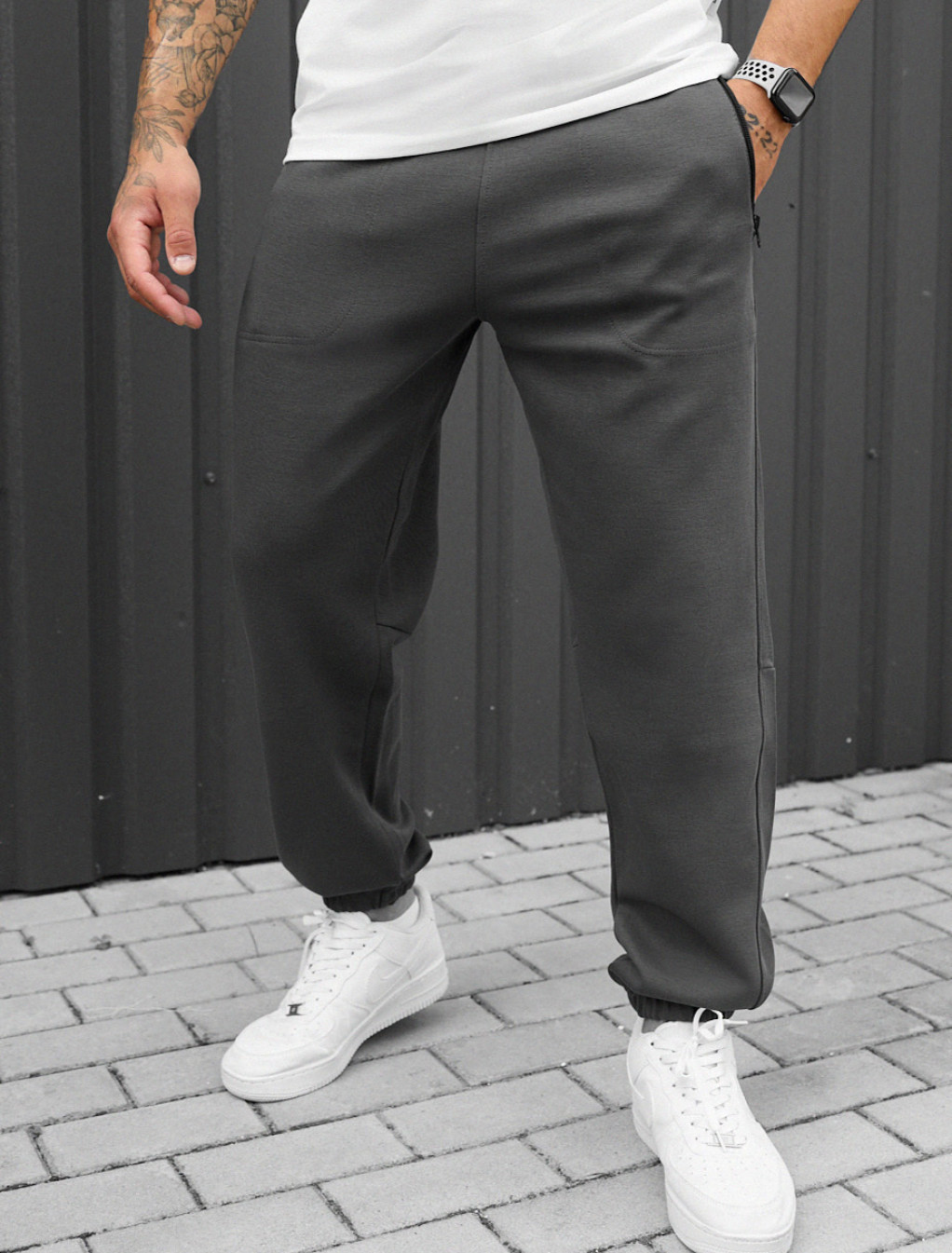 Pantaloni de trening Staff nib gray