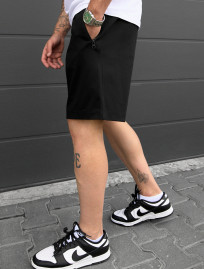 Pantaloni scurți tricotați Staff cu black