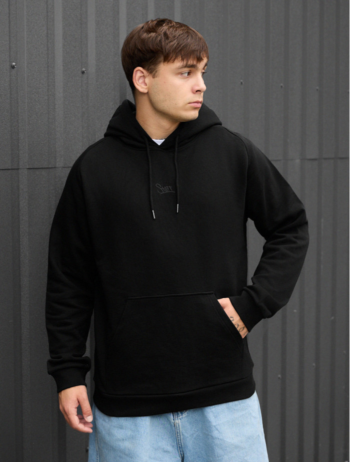 Hanorac Staff re black logo oversize