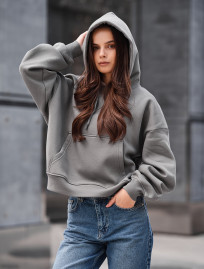 Hanorac de damă Staff ti gray oversize fleece