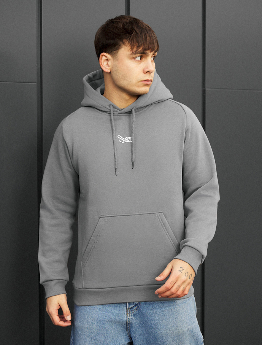 Hanorac Staff gray logo fleece