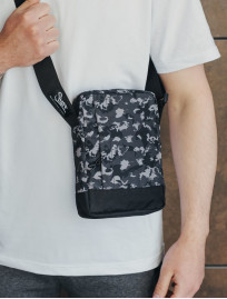 Geantă de umăr Staff black & gray camo