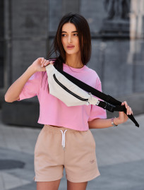 Geantă de centură Staff leather white