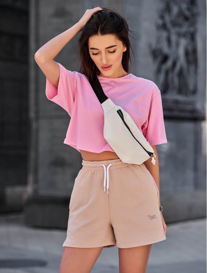 Geantă de centură Staff leather white