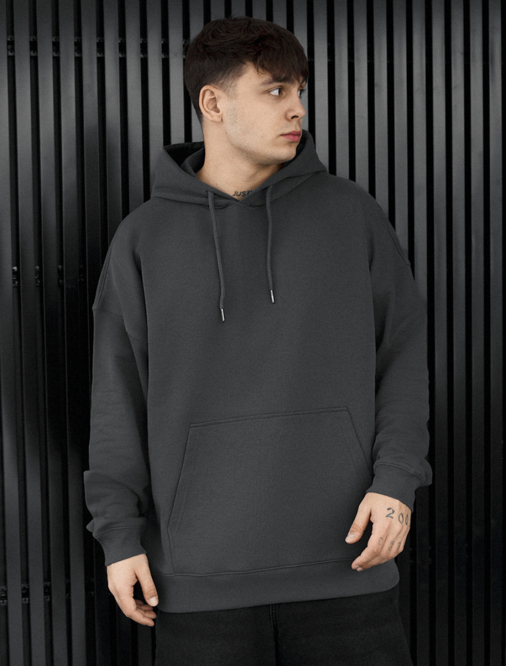 Hanorac Staff dark gray oversize