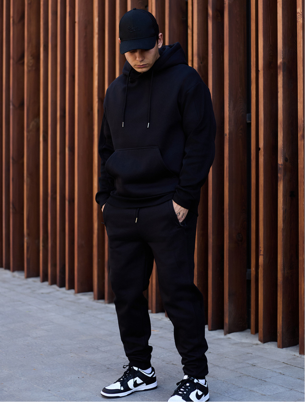 Costum de trening  Staff jax black oversize fleece