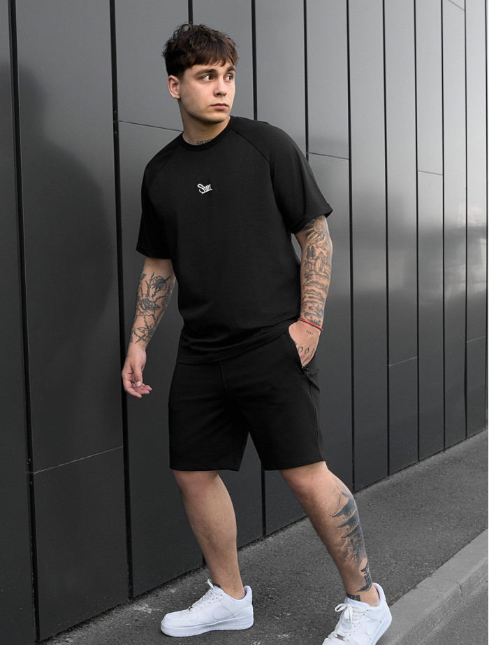 Set de vară tricou + pantaloni scurți Staff mb black