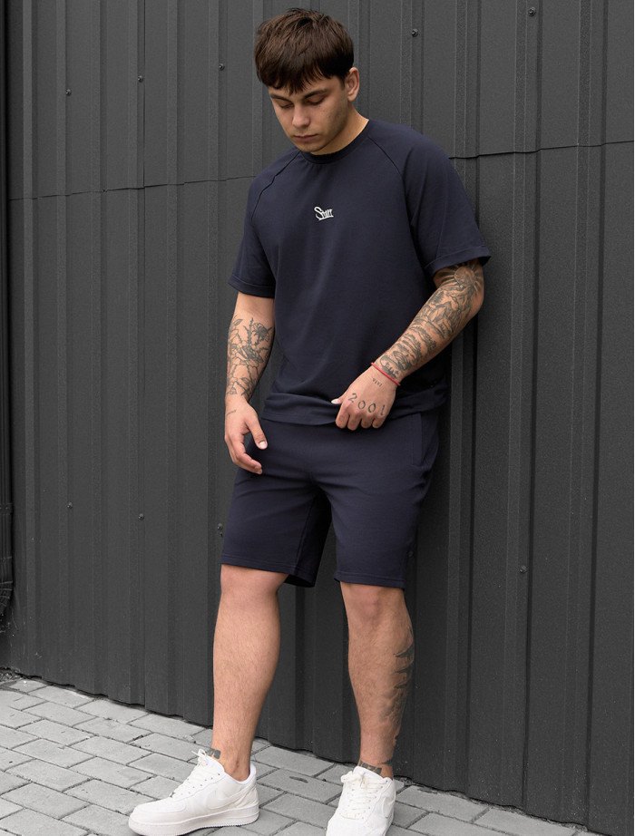 Set de vară tricou + pantaloni scurți  Staff mb navy