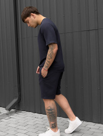 Set de vară tricou + pantaloni scurți  Staff mb navy