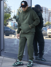 Costum de trening Staff jax khaki oversize fleece