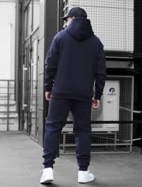 Costum de trening Staff jax navy oversize fleece