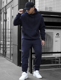 Costum de trening Staff jax navy oversize fleece