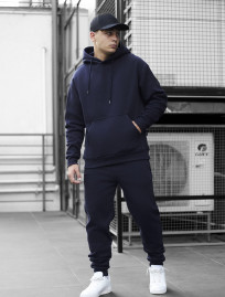 Costum de trening Staff jax navy oversize fleece