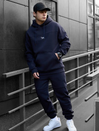 Costum de trening Staff sa navy logo fleece