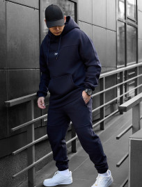 Costum de trening Staff sa navy logo fleece